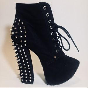 Spiked Platform Booties